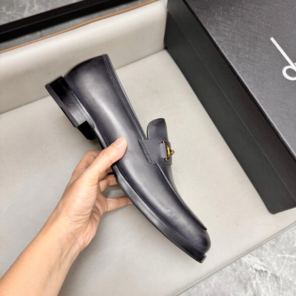 Dunhill Classic Business Leather Shoes Gray main image 7